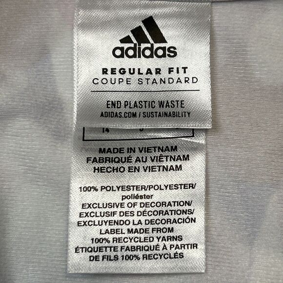 Adidas Pastel Pink Floral Camo Allover Print Full Zip Light Jacket - Size L (14) - Picture 12 of 12